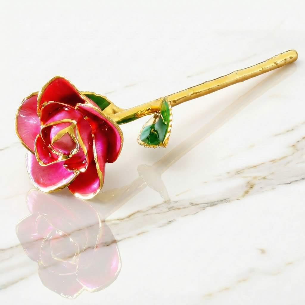 24K Gold Trimmed Eternal Bloom