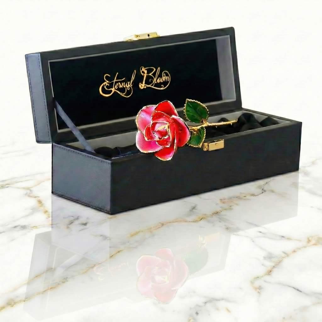 24K Gold Trimmed Eternal Bloom