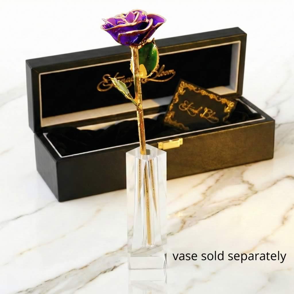 24K Gold Trimmed Eternal Bloom