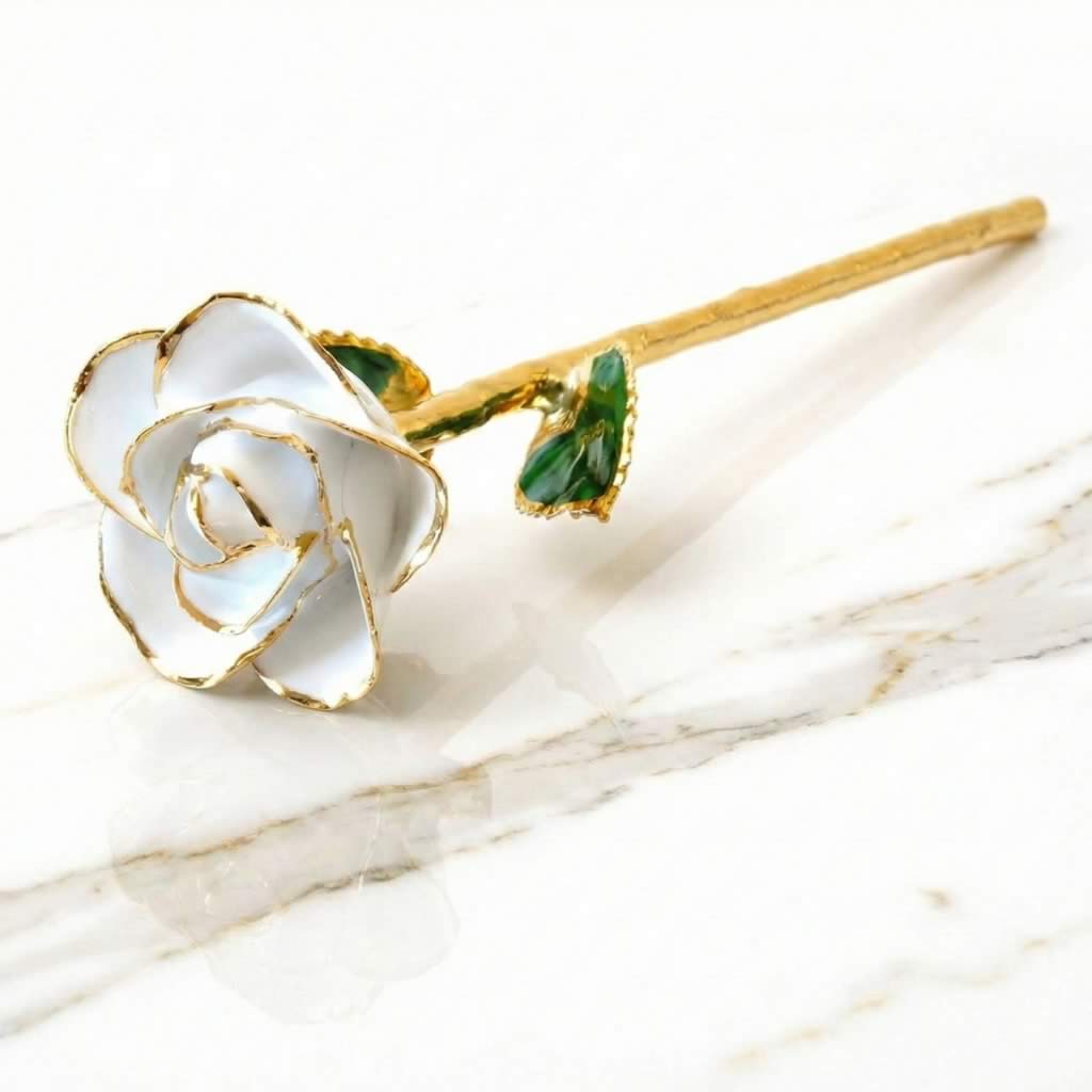 24K Gold Trimmed Eternal Bloom