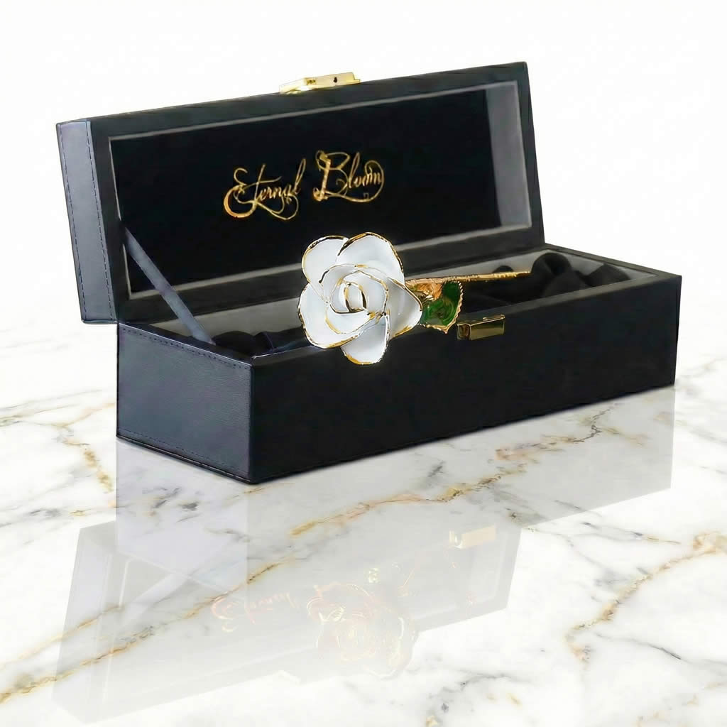 24K Gold Trimmed Eternal Bloom