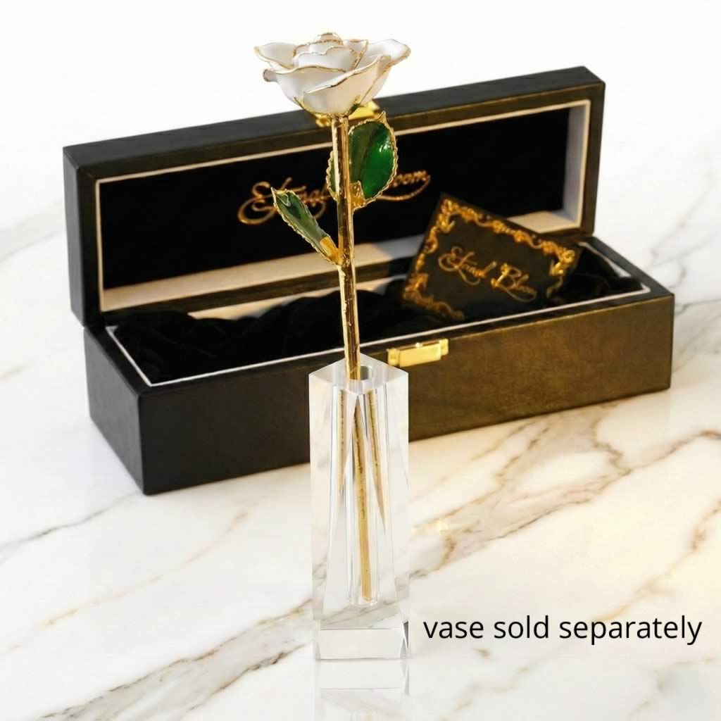 24K Gold Trimmed Eternal Bloom