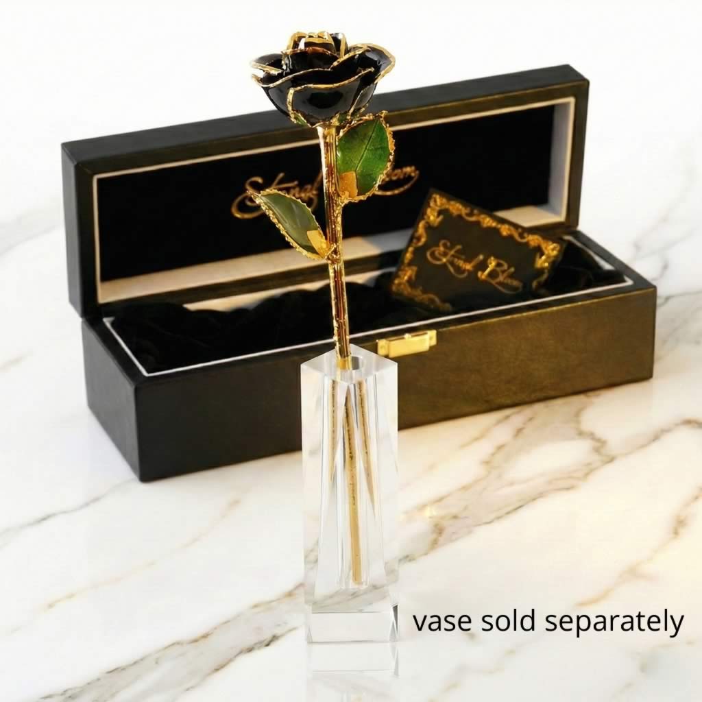 24K Gold Trimmed Eternal Bloom