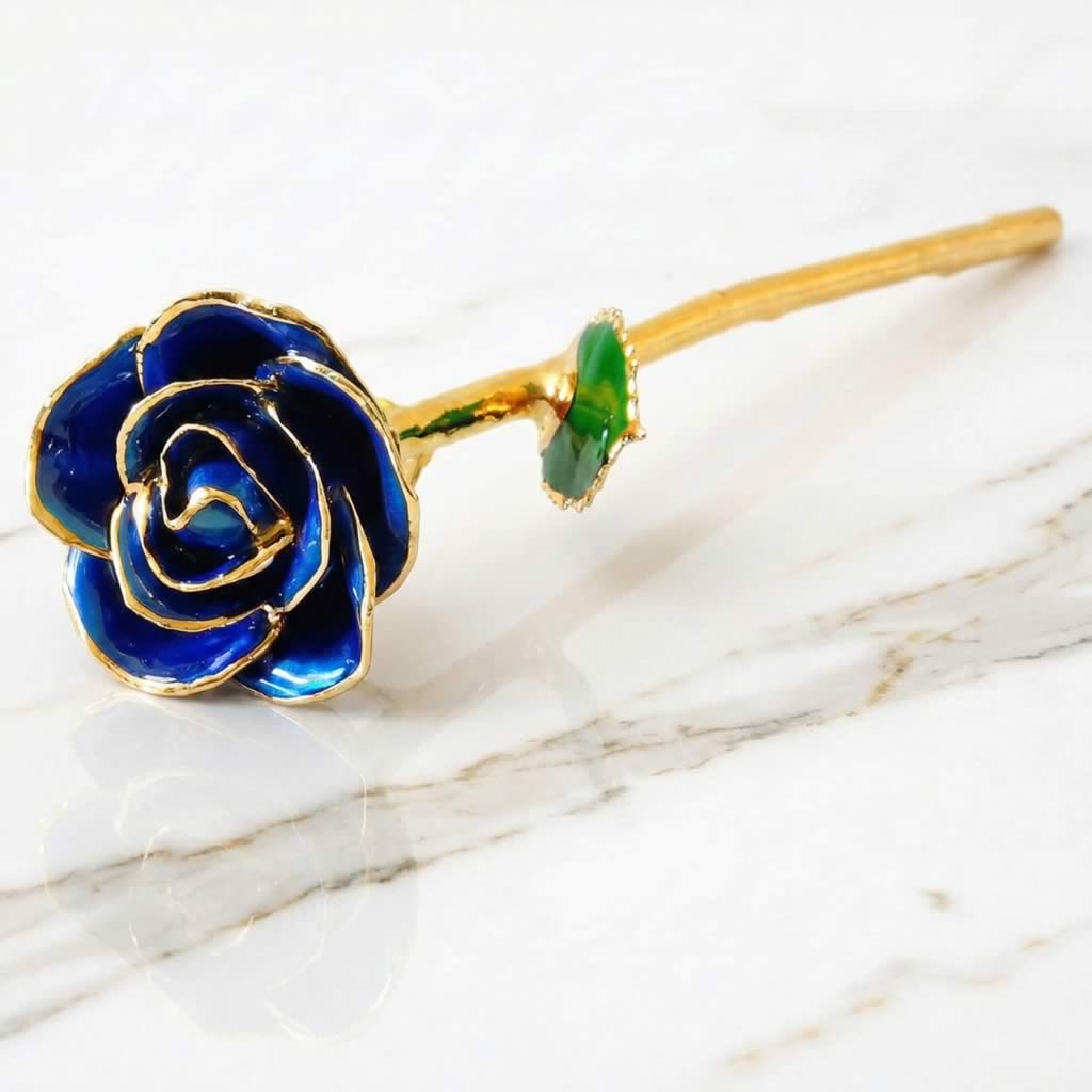 24K Gold Trimmed Eternal Bloom