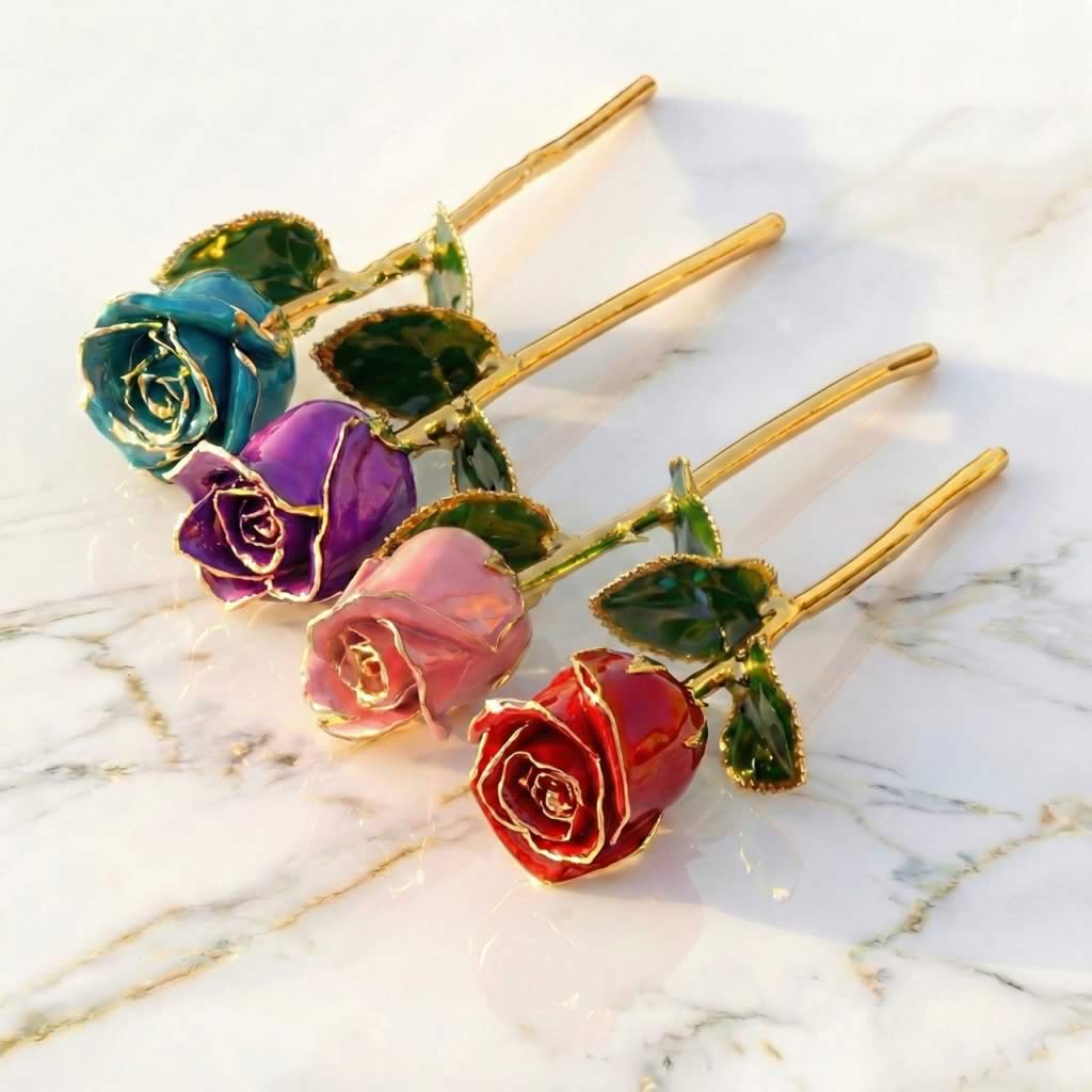 24K Gold Trimmed Eternal Bud