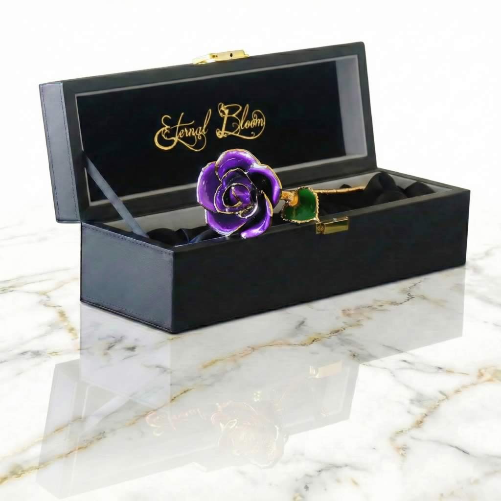 24K Gold Trimmed Eternal Bloom
