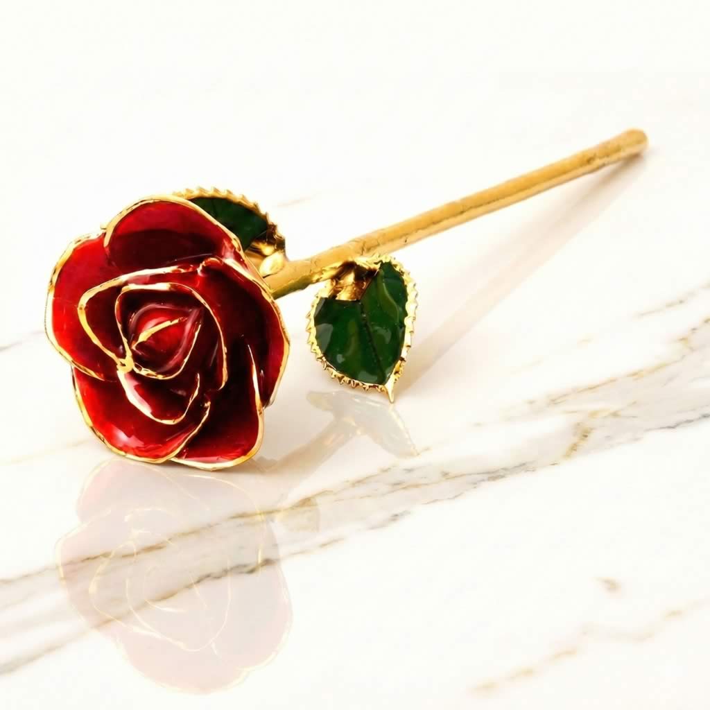 24K Gold Trimmed Eternal Bloom