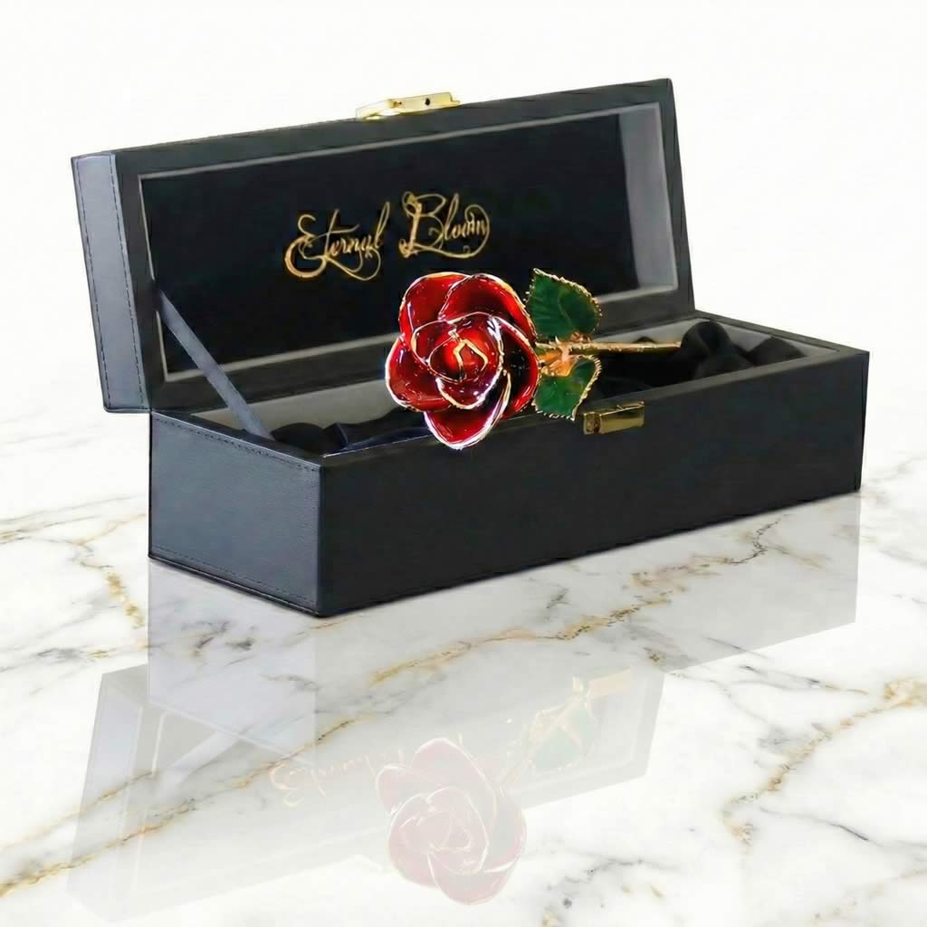 24K Gold Trimmed Eternal Bloom