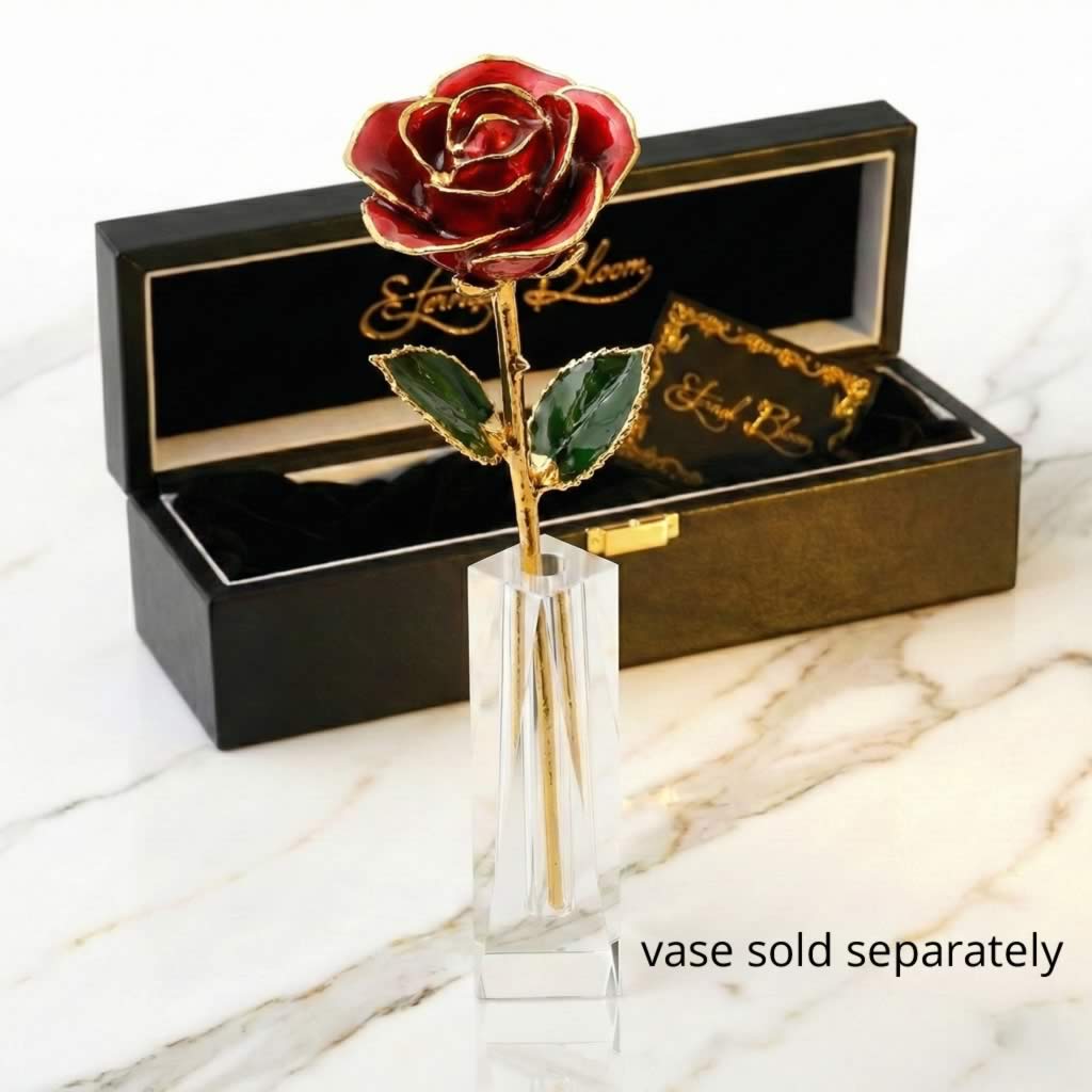 24K Gold Trimmed Eternal Bloom